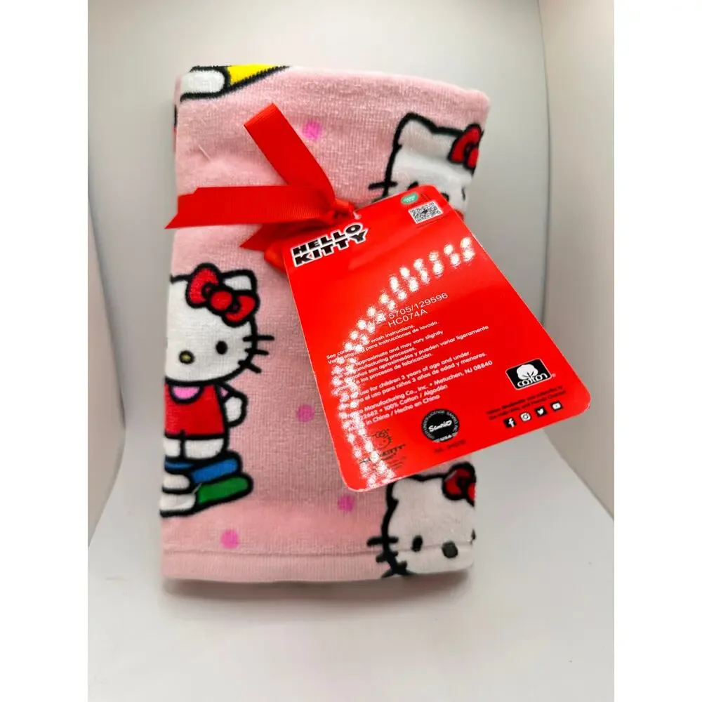 Hello Kitty Hand Towel Set with Books- Two towels!